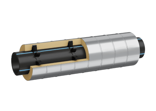 Трубы из полиэтилена с оцинкованной оболочкой (ПЭ / ОЦ)